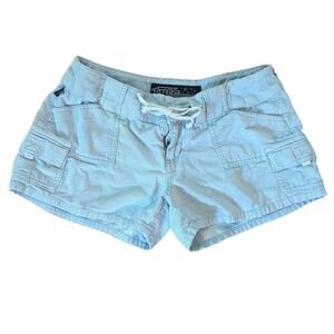 Vintage 2000s Tyte Jeans Gray Corduroy Drawstring Cargo Pocket Shorts